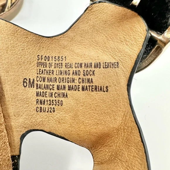 Sofft Leopard, Black and Tan Sandals Size 6 - Picture 10 of 10